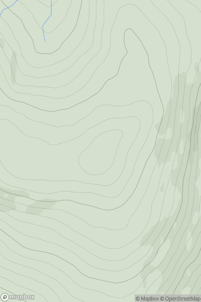 Thumbnail image for Beinn Bhreac [Glen Albyn and the Monadh Liath] showing contour plot for surrounding peak